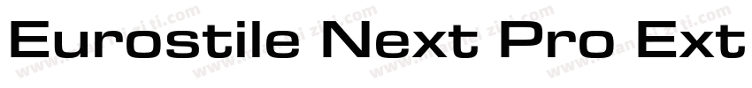 Eurostile Next Pro Ext SmBd字体转换